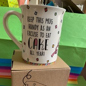 Happy birthday cake mug